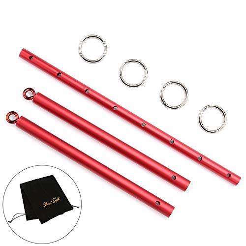 exreizst Stainless Steel Bar for Leg Spread Expandable and Adjustable Kit (Red)