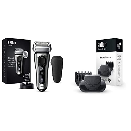 Braun Electric Razor for Men, Series 8 8417s Foil Shaver with Precision