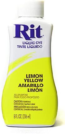 RitDyes Lemon Yellow Liquid 8 oz. Bottle [Pack of 4 ]