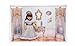 Doll Scene Backdrop - Reversible Baroque Interior and Castle,Fits 18