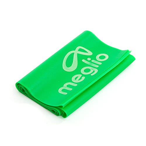 Latex Free Exercise Bands 7ft. Perfect for Physical Therapy, Strength Training Workouts, Yoga, Pilates, Stretching. Range of Resistance Strengths & FREE Exercise Guide Booklet (Lime & Coral, 7 Feet) - Thumbnail 3