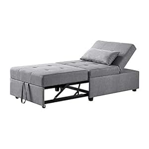 amazon sofa convertible powell gray