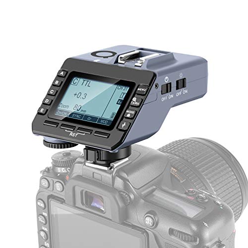 NEEWER Q-N TTL Drahtloser Blitzauslöser (Sender und Empfänger), kompatibel mit Nikon 1/8000s HSS 5 Gruppentasten 8…