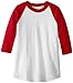 MJ Soffe Kid's 3/4 Sleeve Baseball Jersey, Large, Red