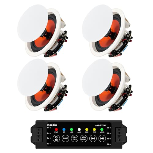 Herdio Bluetooth Ceiling Speakers Peak Power Total