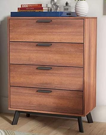 Amazon Com Chester Drawers Vintage Umber Wood Four Drawers With