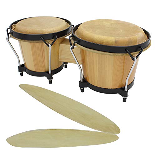 dezirZJjx Drum Skin,2Pcs 29/31cm Round Buffalo Leather African Bongo Drum Surface Skin Accessories 8.5 inch