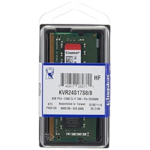 Kingston Kvr24S17S8/8 8 Gb 2400 Mhz Ddr4 Non Ecc-Geheugen Ram Sodimm