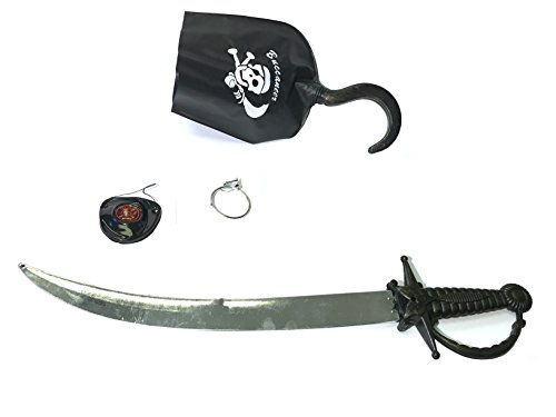 Uniton - Pirate-Style Costume Accessories with Sword & Hook