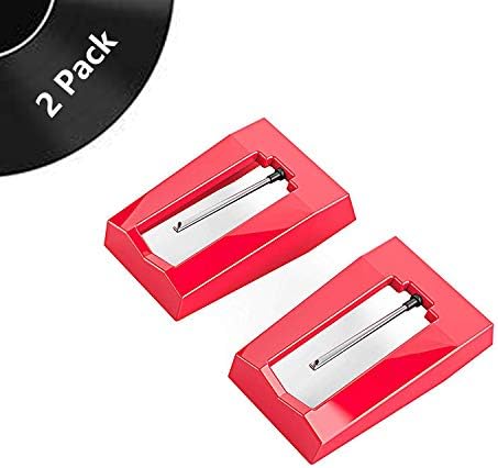 Record Player Needle, Turntable Replacement Stylus Needles for Vinyl Record Player - Treat Your Ears to Superior Sound Quality - Check Compatibility Before Purchasing (2 Pack)