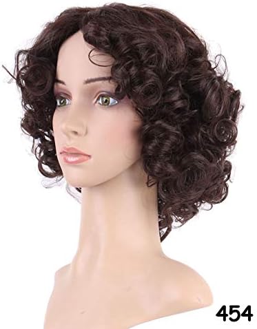 VIVIKZ Hair Short Black Blonde Mix Wig Natural Straight Synthetic Wigs For Black Women Heat Resistant Female Hair Pieces