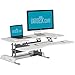 VARIDESK Pro Plus 48 by Vari – Height Adjustable Standing Desk Converter – Stand Up Desk for Dual Monitors – (Black) (White)