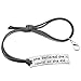 Set of 2 Inspirational Charm Bracelet Fitness Motivation Jewelry for Women Mens Adjustable Black&Brown