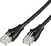 Amazon Basics RJ45 Cat-6 Ethernet Patch Cable, 1Gpbs Transfer Speed, Gold-Plated Connectors, 50 Foot - Pack of 10, Black