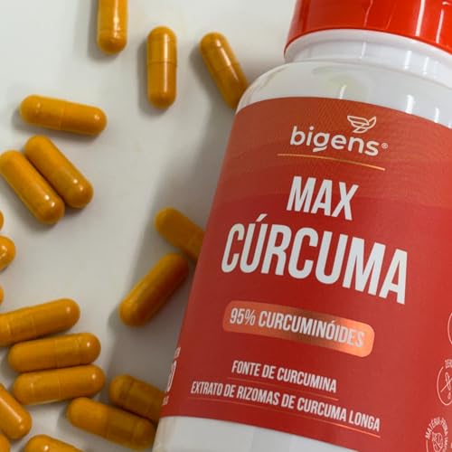 Max Cúrcuma, 95% Curcuminóides, Curcumina, Biogens, Kit 2 x 60 Cápsulas