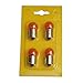 Amber 4x Light Bulb 1156 BA15S 23W Turn Signal Blinker Single Filament Lamp