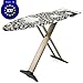 Bartnelli Pro Luxury Ironing Board - Extra Wide 51x19" Steam Iron Rest, Adjustable Height, T-Leg Foldable, European Made