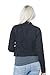 Hollywood Star Fashion Women's Basic Button Down Denim Jean Jacket (Large, Black)