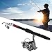 Alomejor Fishing Rod Ultralight Casting Hard Telescopic Spinning Fishing Pole and Reel Combo Fishing Gear with Line (1.65M)thumb 4