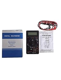 Multímetro digital básico con 7 funciones de prueba CA CC Tensión Resistencia Corriente Diodo Transistor Sonido de continuidad Zumbador y salida de onda cuadrada