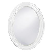 Howard Elliott George Mirror, 40107, Oval, Matte White