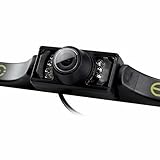 HCE LED Backup Camera and Monitor Kit For Car, Waterproof High Definition Color Wide Viewing Angle License Plate Car Rear View Camera with 7 Infrared Night Vision LED