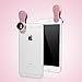 Luxsure Universal 3 in 1 Camera Lens Kit Clip-On 180 Degree Supreme Fisheye + 0.65X Wide Angle+ 10X Macro Lens for iPhone 7, iPhone 6s/6s Plus, iPhone Samsung S7 HTC Android (Rose Gold)