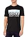 Hugo Boss BOSS Men's Tee 7 Logo Print T-Shirt, Black, M