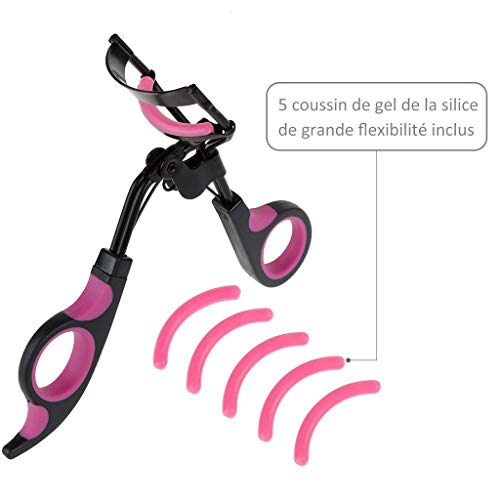 WONdere Eyelash Curler Professional Suits The Long Term Eyes Natural 5+1spare pads (A) - Thumbnail 3