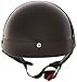 VCAN V531 Cruiser Half Helmet (Solid Gloss Black, Medium)