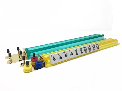 Classic American Mahjong Game Set (Mahjongg) in Metal Case 166 Tiles with Racks Chips Dice and Instructions - Thumbnail 3