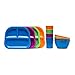 Kids Plates Bowls Cups Dinnerware Set 12 Pieces Assorted Colors …