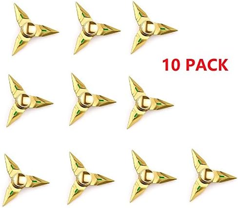 10PACK wholesale OW Overwatch 1pc Alloy Finger Spinner Fidget Hand Spinner Fidget Finger Relieve Stress Toy GOLD