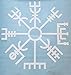 Custom Vegvísir Viking Compass Vinyl Decal - Viking Bumper Sticker - Perfect Norse Rune Scandinavian Gift