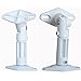 VideoSecu 2 White Universal Satellite Speaker Mounts/Brackets for Walls and Ceilings BS3 (White, 2 Pack)