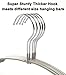 TOPIA HANGER Baby Hangers 20-Pack, Cute Kids Clothes Hangers Non-Slip Rubber Coating Children Clothes Hangers for Closet, Kids Hangers for Coats, Pants and Daily Standard Use (Multi)-CT05C