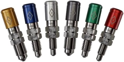 Stahlbus 4 Piece Set Large Bleeder Steel 0.37 in. Valve Set with Nickel Plated Dust Cap - 24 UNF x 22 mm