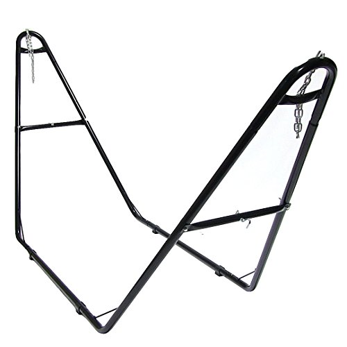 Sunnydaze Universal Multi-Use Heavy-Duty Steel Hammock Stand, 2 Person, Fits Hammocks 9 to 14 Fe ...