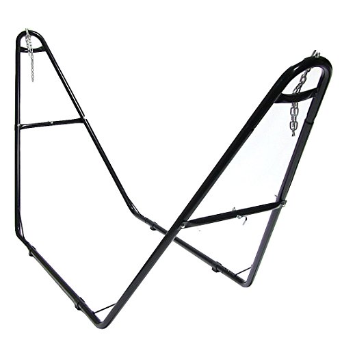 UPC 819804019886, Sunnydaze Universal Multi-Use Steel Hammock Stand, 2 Person, Fits Hammocks 9 to 14 Feet Long, 440 Pound Capacity