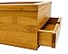 Tea Box 100% Bamboo Tea Box Chest Organizer With Slide Out Drawer, 8 Storage Compartments Clear Shatterproof Hinged Lid By Sugarman Creations PERFECT HOLIDAY GIFT
