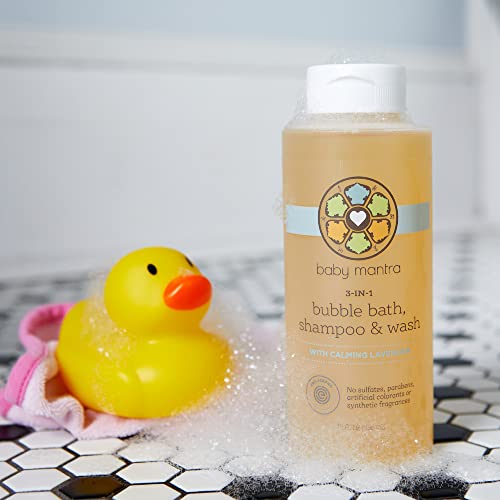 Baby Mantra 3in1 Bubble Bath, Shampoo and Body Wash made with Natural