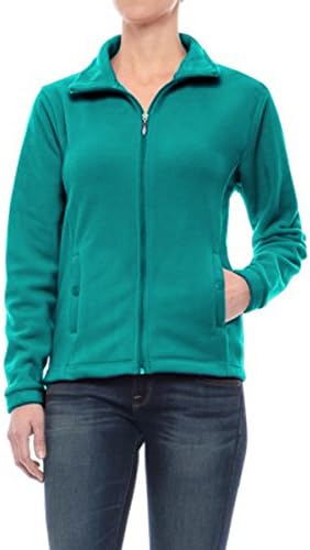 Excelled Leather Stanley Women’s Fleece Jacket Full Zip Collar Lightweight Soft Warm Thermal Ladies Winter Coat