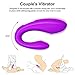 Juntame G Spot Clitoral Vibrator for Women - Couples Vibrator,Waterproof & Rechargeable, Clitoris G-spot Stimulator Adult Sex Toy (Purple) (Couple)