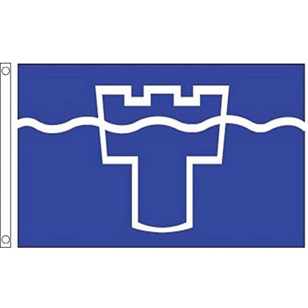 AZ FLAG - Tyne And Wear County Flag - 3x5 Ft - 100D Polyester County Of Tyne And Wear - England Banner with Two Metal Grommets - Fade Resistant - Vivid Colors - 3' x 5' Feet - 150x90 Cm