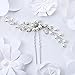 Unicra Wedding Hair Pin Decorative for Bridal(Pack of two) (Silver)