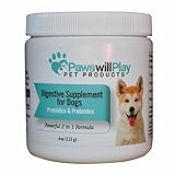 100% Naturally Derived Probiotics for Dogs with Added Prebiotic - 2 in 1 Dog Digestive Supplement Powder to Help Pet's Digestion and Itchy Skin - Made in the USA