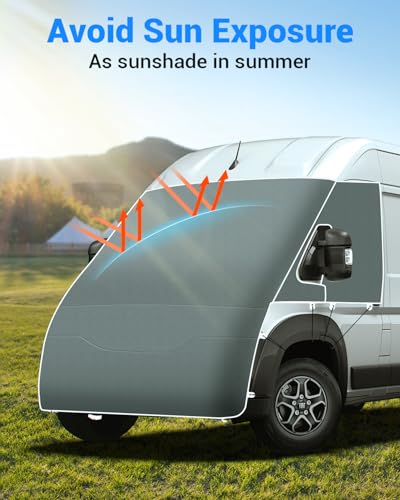 SUPAREE Ducato Sunshade Thermal Insulation Tarpaulin Ducato Windshield Camping Car Outdoor UV Blocking Winter Anti Hail for X250/290 2006-2022