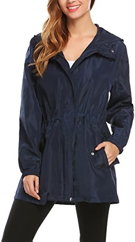 COSBEAUTY Unibelle Women's Windproof Cycling Bike Bicycle Winter Thermal Jacket Eain Coat Skin Coat Packable Navy Blue L