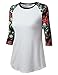 URBANCLEO Womens 3/4 Sleeve Raglan Baseball T-shirt (PLUS Size Available)