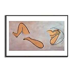 Framed Canvas Wall Art for Living Room, Bedroom Naked Girl Canvas Prints for Modern Home Decoration Ready to Hang - 16"x24" inches